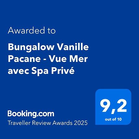 Bungalow Vanille Pacane - Vue Mer Avec Spa Prive Les Trois-Ilets Kültér fotó