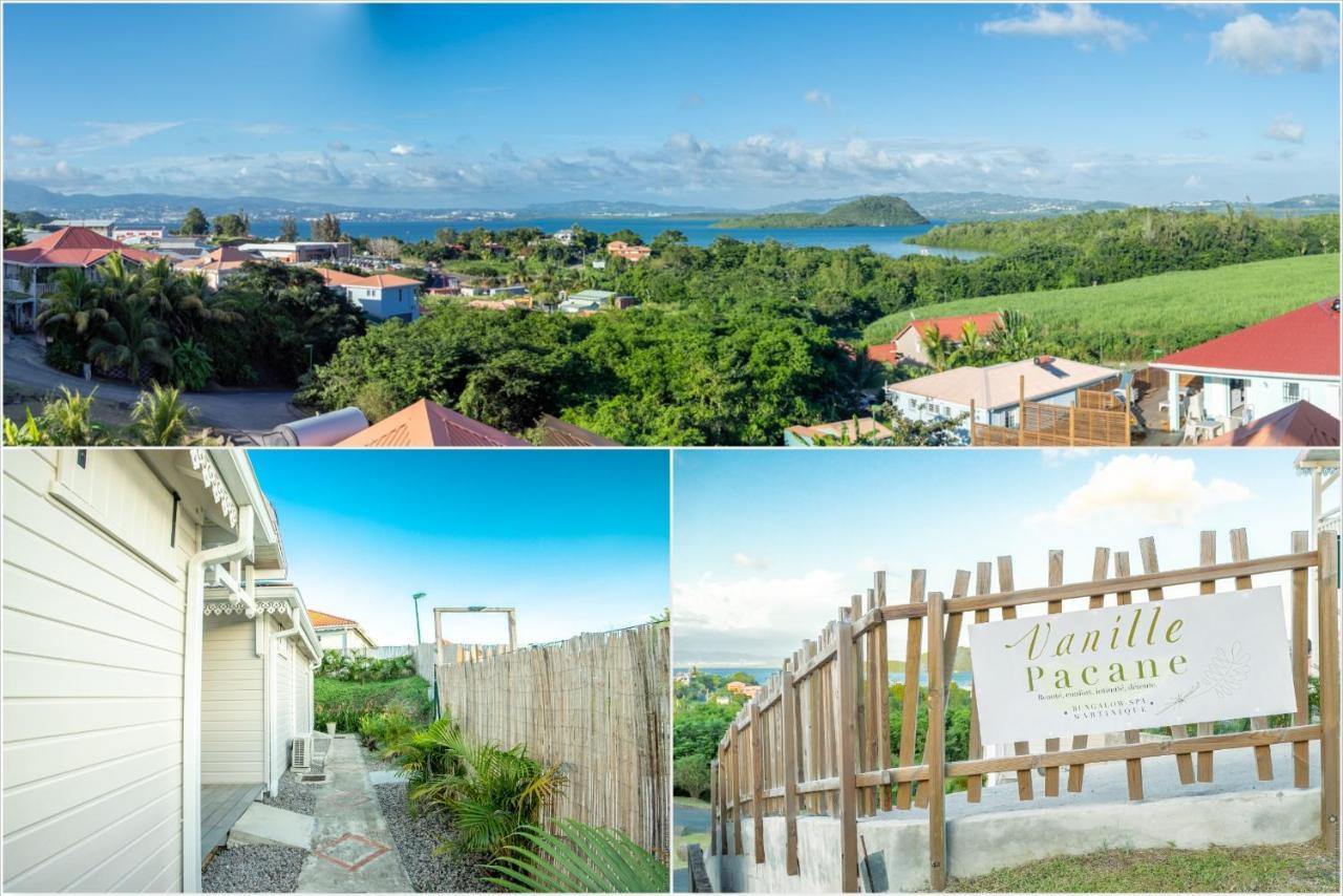 Bungalow Vanille Pacane - Vue Mer Avec Spa Prive Les Trois-Ilets Kültér fotó