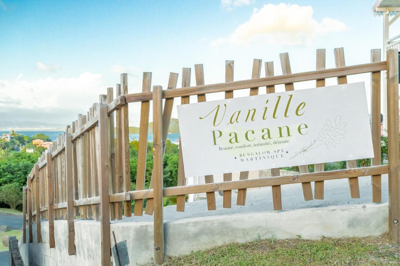 Bungalow Vanille Pacane - Vue Mer Avec Spa Prive Les Trois-Ilets Kültér fotó