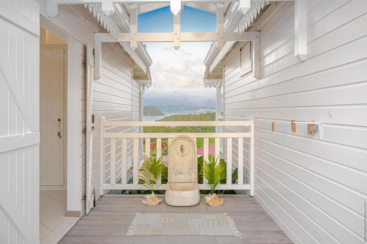 Bungalow Vanille Pacane - Vue Mer Avec Spa Prive Les Trois-Ilets Kültér fotó
