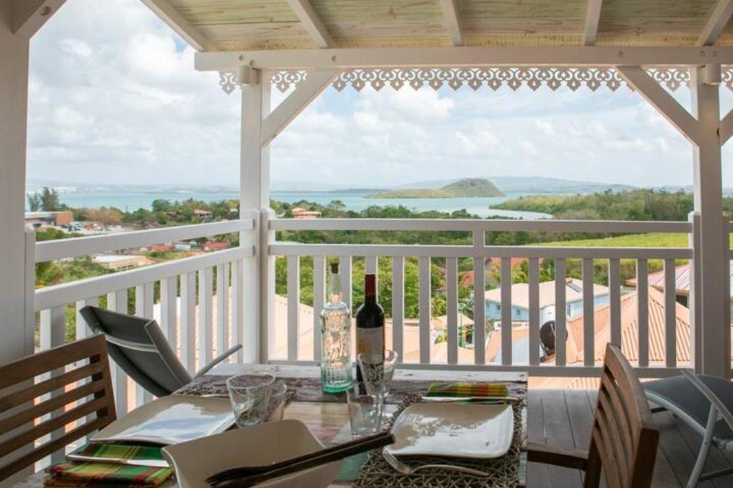 Bungalow Vanille Pacane - Vue Mer Avec Spa Prive Les Trois-Ilets Kültér fotó