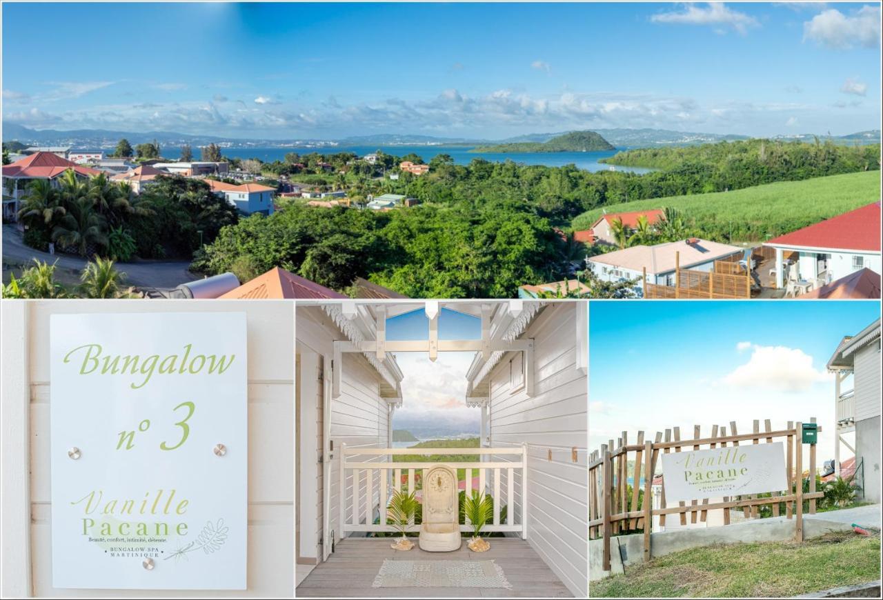 Bungalow Vanille Pacane - Vue Mer Avec Spa Prive Les Trois-Ilets Kültér fotó