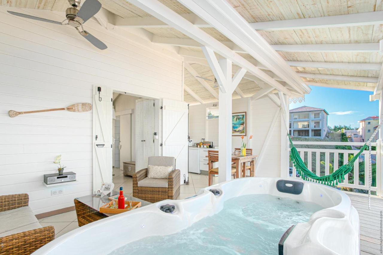 Bungalow Vanille Pacane - Vue Mer Avec Spa Prive Les Trois-Ilets Kültér fotó